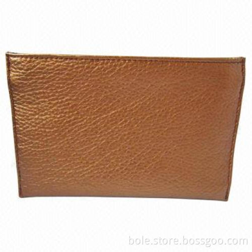 Mini Cosmetic Bag, Made of Antique Brass PU, Suitable for Promotional Bag